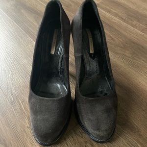 Opening Ceremony Graphite Suede Pumps